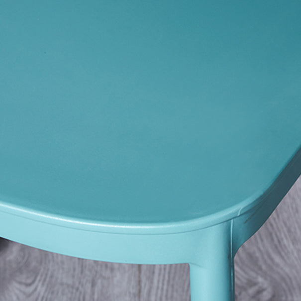 Modern Plastic Chair Open Back Dining Side Furniture in Matte Finish