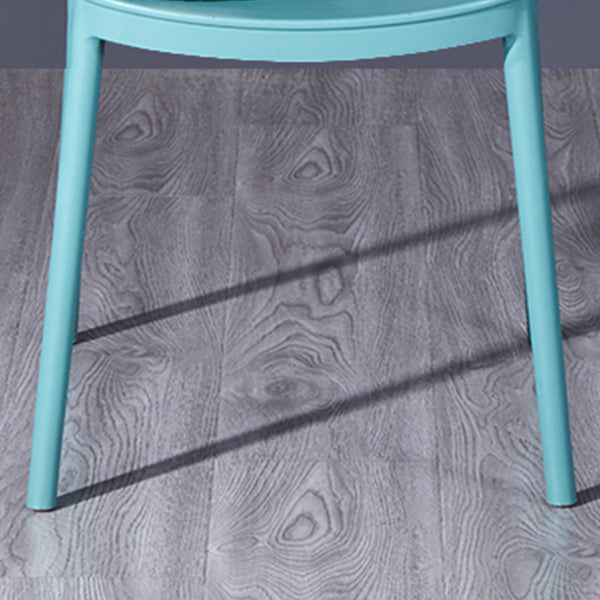 Modern Plastic Chair Open Back Dining Side Furniture in Matte Finish