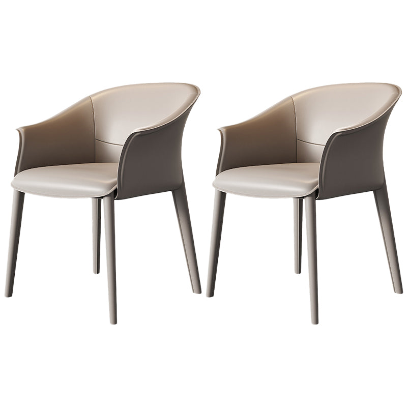 Contemporary Metal Dining Room Chair Leather Dining Chairs for Home Use