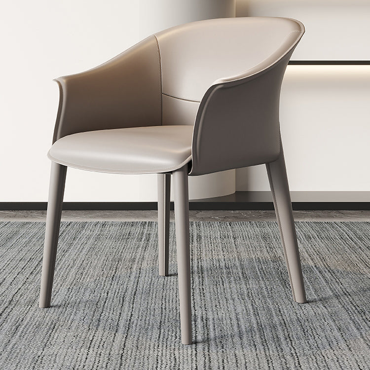 Contemporary Metal Dining Room Chair Leather Dining Chairs for Home Use