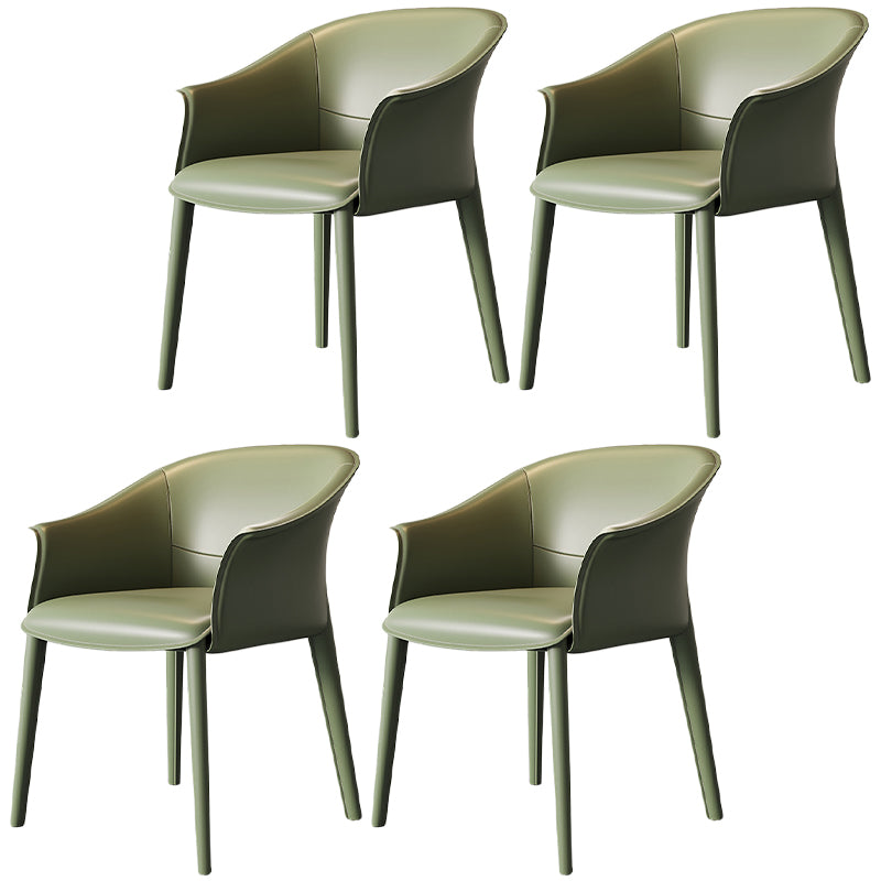 Contemporary Metal Dining Room Chair Leather Dining Chairs for Home Use