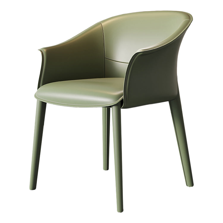 Contemporary Metal Dining Room Chair Leather Dining Chairs for Home Use