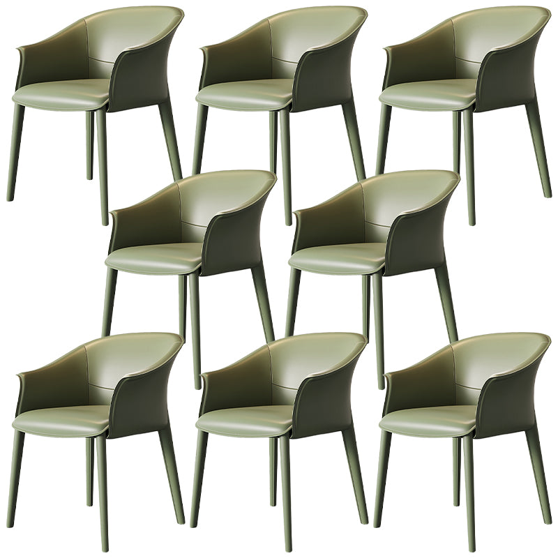 Contemporary Metal Dining Room Chair Leather Dining Chairs for Home Use