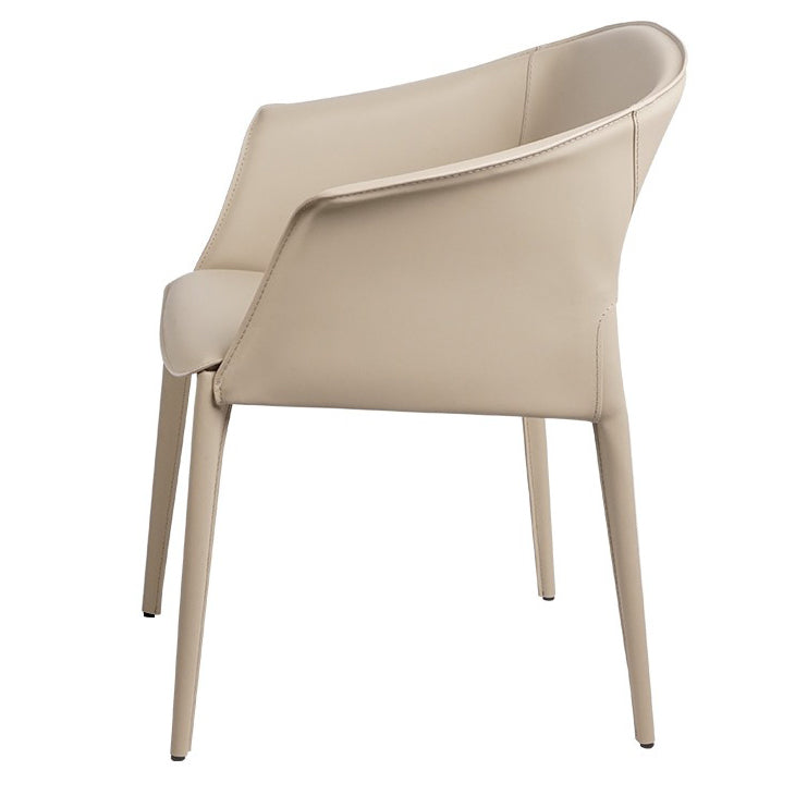 Contemporary Metal Dining Room Chair Leather Dining Chairs for Home Use