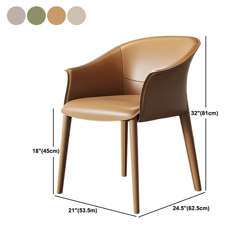 Contemporary Metal Dining Room Chair Leather Dining Chairs for Home Use