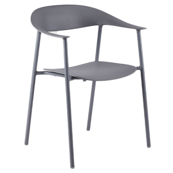Contemporary Style Dining Chairs Arm Chairs with Metal Legs for Home