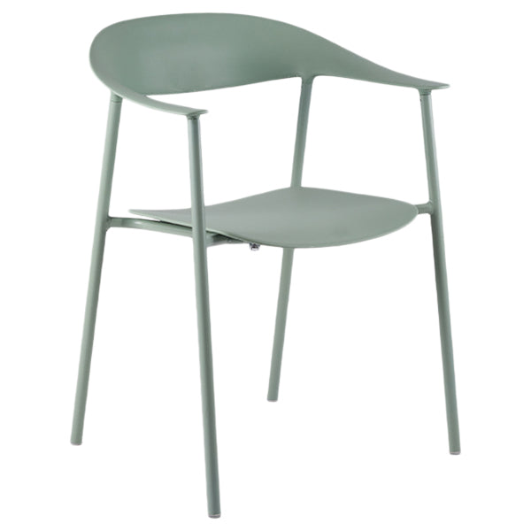 Contemporary Style Dining Chairs Arm Chairs with Metal Legs for Home