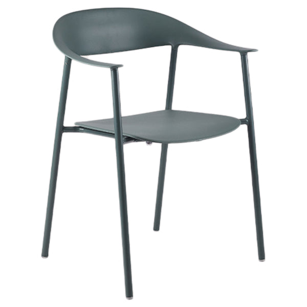 Contemporary Style Dining Chairs Arm Chairs with Metal Legs for Home