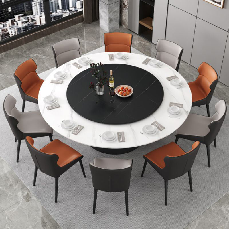 Modern Armless Dining Chairs Faux Leather Wingback Dining Side Chair