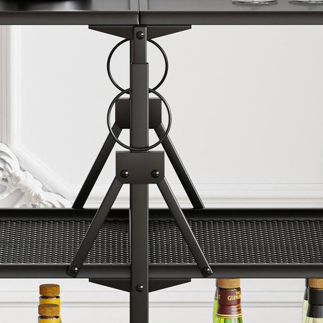 35.43" High Rolling Contemporary Prep Table Metal Prep Table