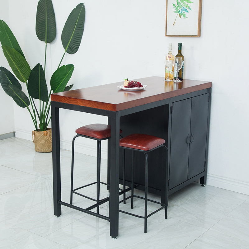 Traditional Stationary Kitchen Island Set Metal Kitchen Island Set for Home Use