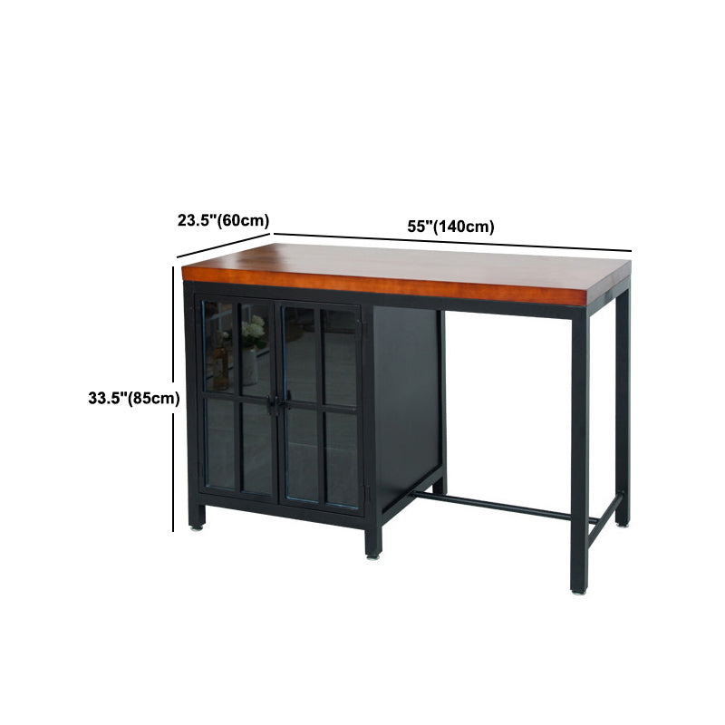 Traditional Stationary Kitchen Island Set Metal Kitchen Island Set for Home Use