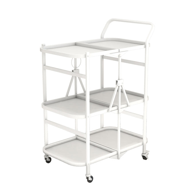 35.43"H Modern Rolling Prep Table Rectangular Metal Prep Table for Home Use