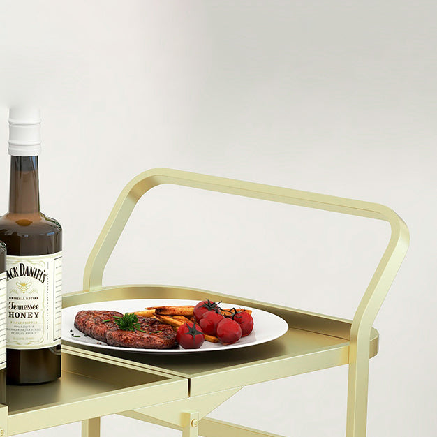 35.43"H Modern Rolling Prep Table Rectangular Metal Prep Table for Home Use