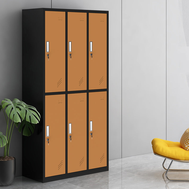 Contemporary Steel Wardrobe Armoire Hinged Storage Cabinet for Home