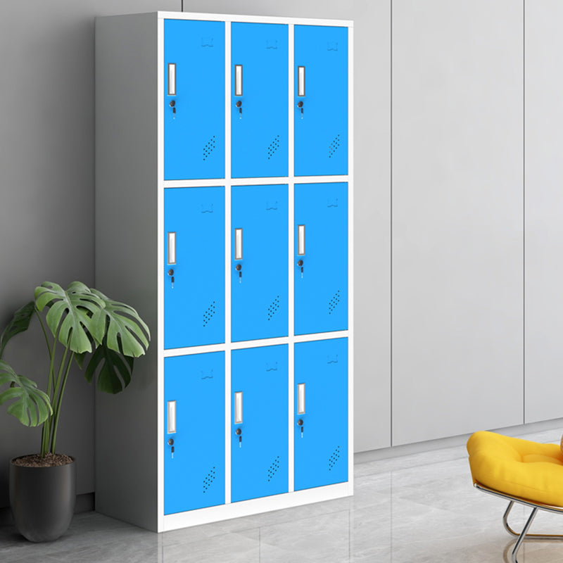 Contemporary Steel Wardrobe Armoire Hinged Storage Cabinet for Home