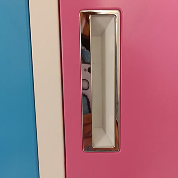 Contemporary Steel Wardrobe Armoire Hinged Storage Cabinet for Home