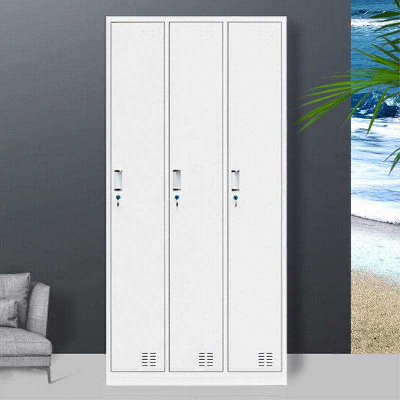 Contemporary Style Wardrobe White Metal Wardrobe Closet for Home