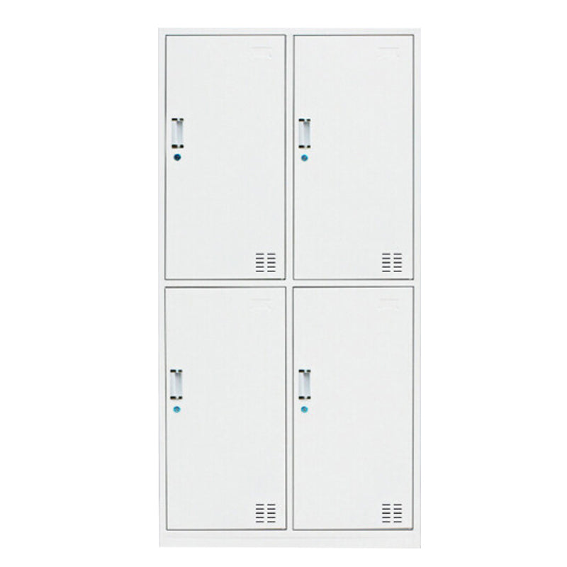 Contemporary Style Wardrobe White Metal Wardrobe Closet for Home
