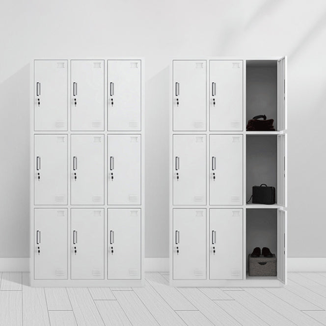 Contemporary Style Wardrobe White Metal Wardrobe Closet for Home