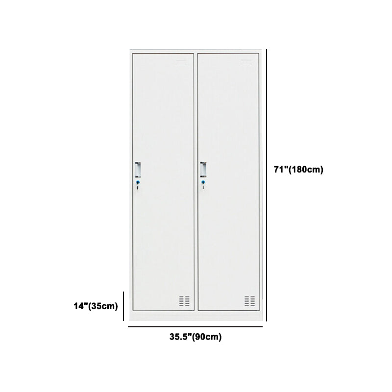 Contemporary Style Wardrobe White Metal Wardrobe Closet for Home