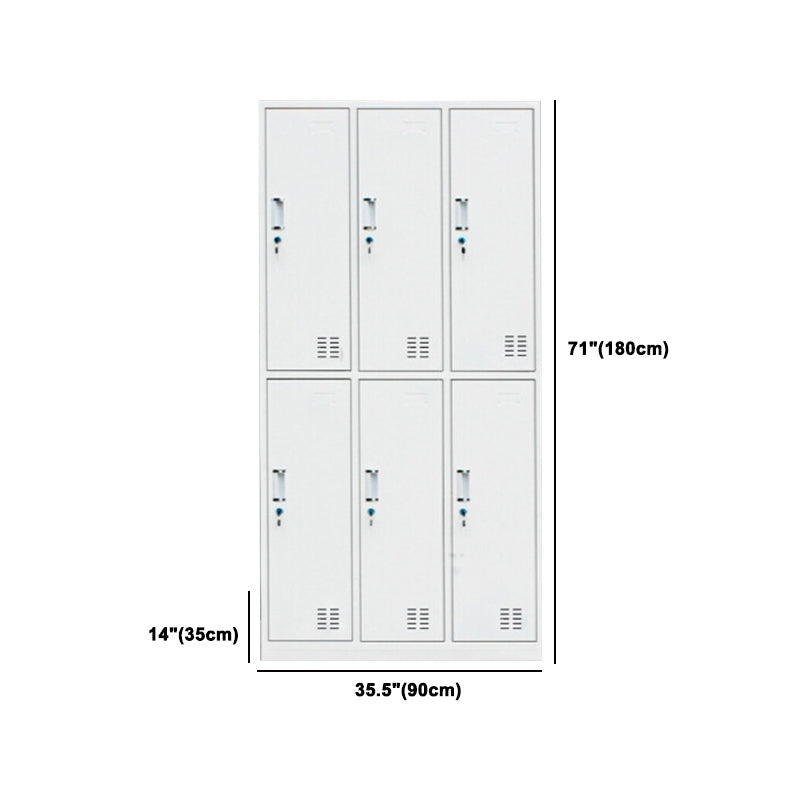 Contemporary Style Wardrobe White Metal Wardrobe Closet for Home
