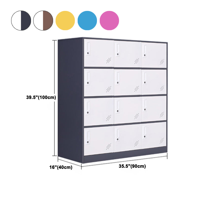 Contemporary Wardrobe Metal Wardrobe Closet for Home,35.43" D x 15.75" W x 39.37" H