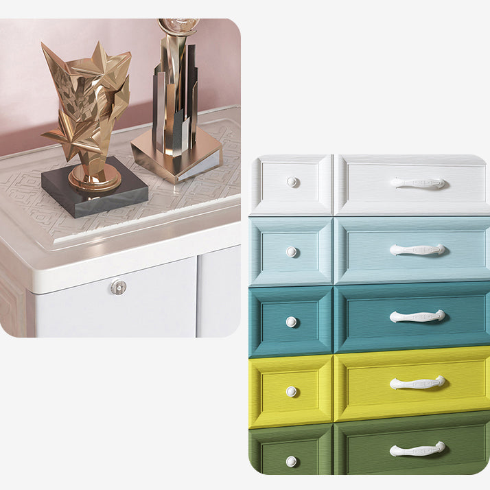 Plastic Storage Cabinet With Drawer Modern Wardrobe Armoire for Home