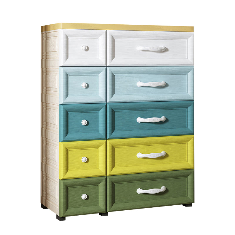 Plastic Storage Cabinet With Drawer Modern Wardrobe Armoire for Home