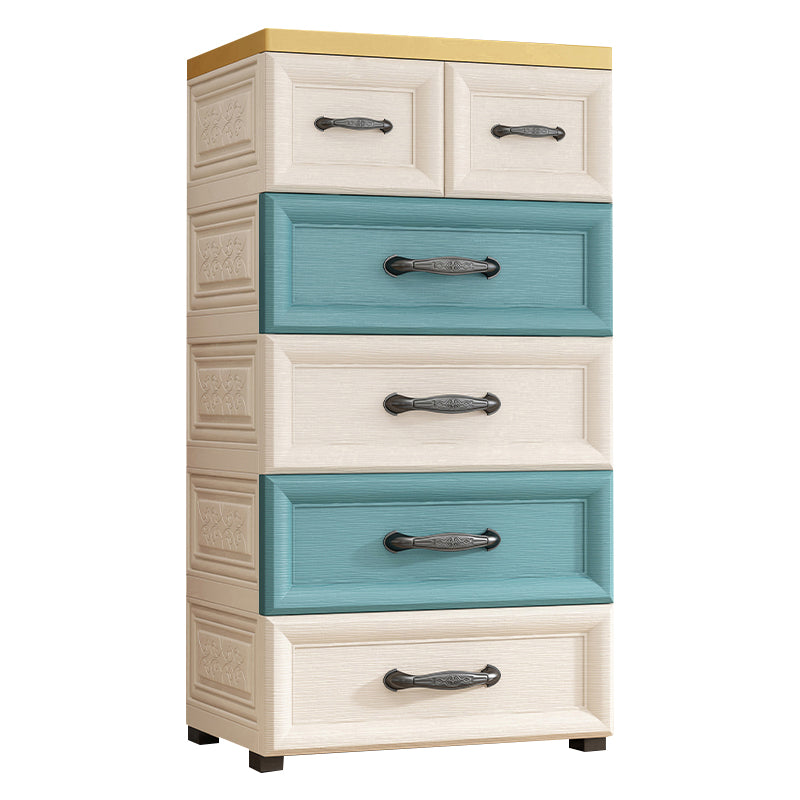 Plastic Storage Cabinet With Drawer Modern Wardrobe Armoire for Home