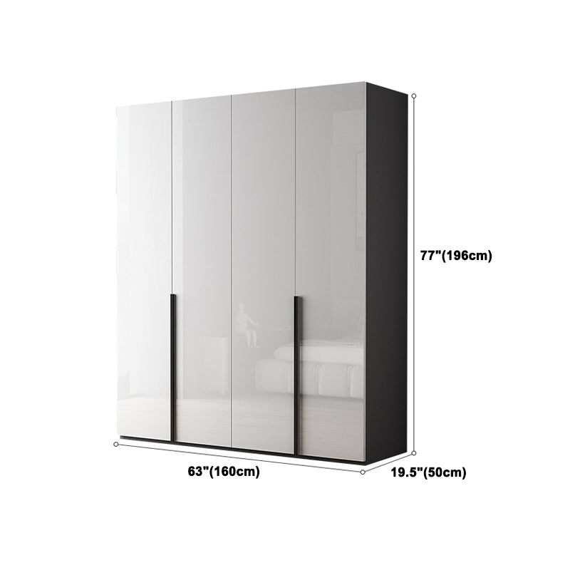 Modern Wardrobe Armoire Engineered Wood Wardrobe Cabinet with Drawer