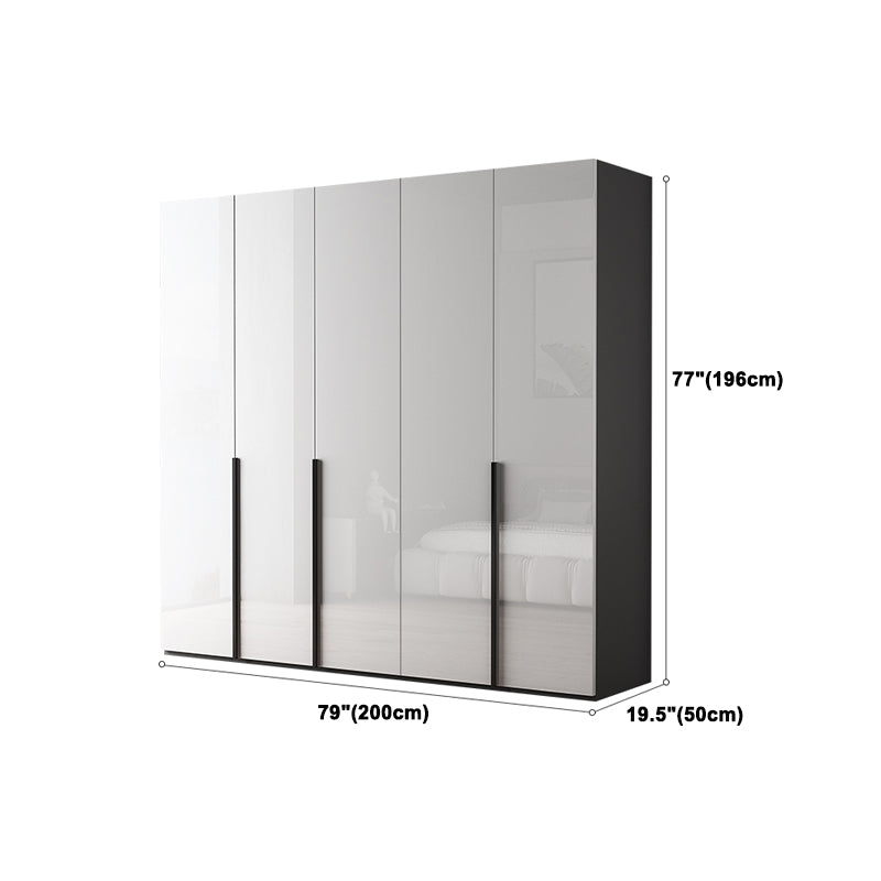 Modern Wardrobe Armoire Engineered Wood Wardrobe Cabinet with Drawer