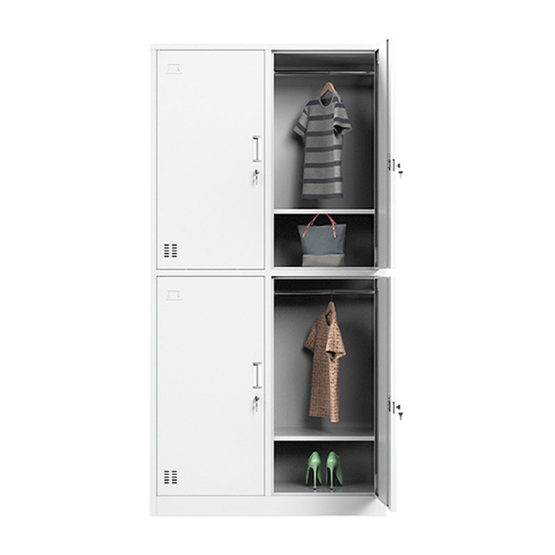 Metal White Storage Cabinet Contemporary Cabinet for Bathroom