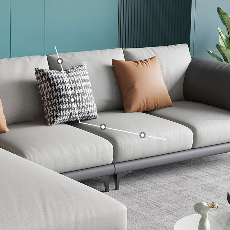 Stain Resistant Stationary Faux Leather Pillow Top Arm Standard Sofa