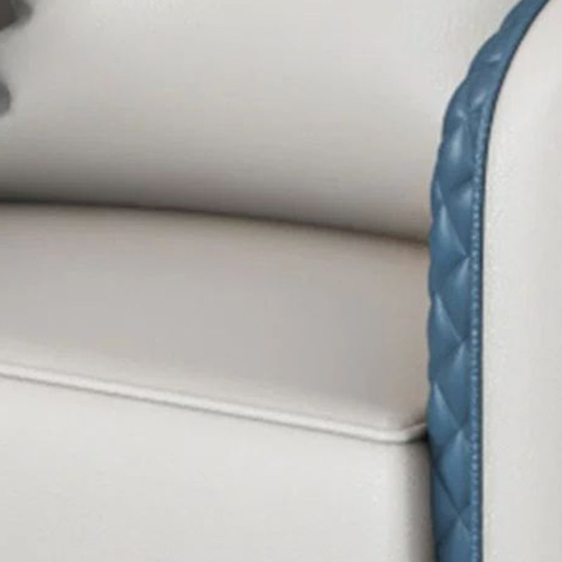 Modern Sloped Arm Sofa Basic Four Legs Standard Sofa for Living Room, Apartment