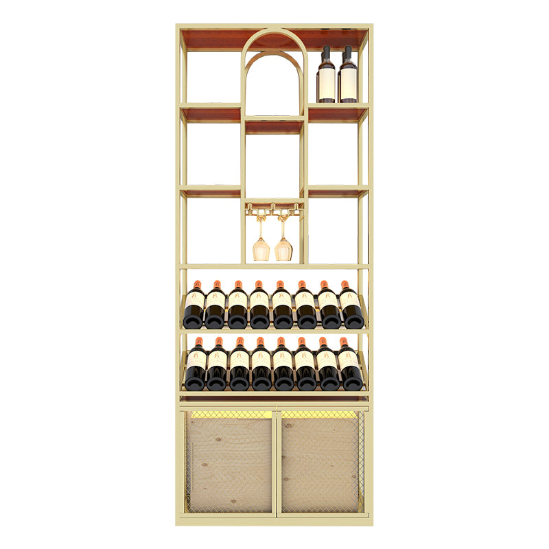 Iron Floor Wine Bottle & Glass Rack Industrial Wine Rack Kit