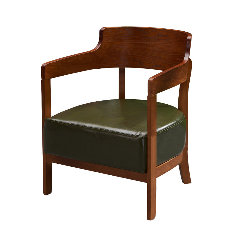 Solid Color Living Room Arms Included Basic Four Leg Square Arms Accent Chair