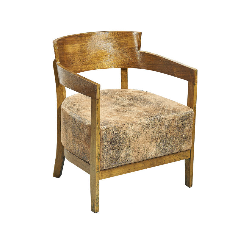 Solid Color Living Room Arms Included Basic Four Leg Square Arms Accent Chair