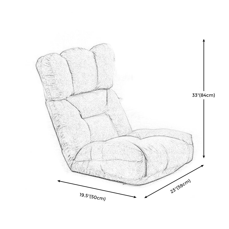 Modern Armless Chair, Cotton Blend Upholstered Accent Chair, 20"(W) X 23"(D) X 33"(H)