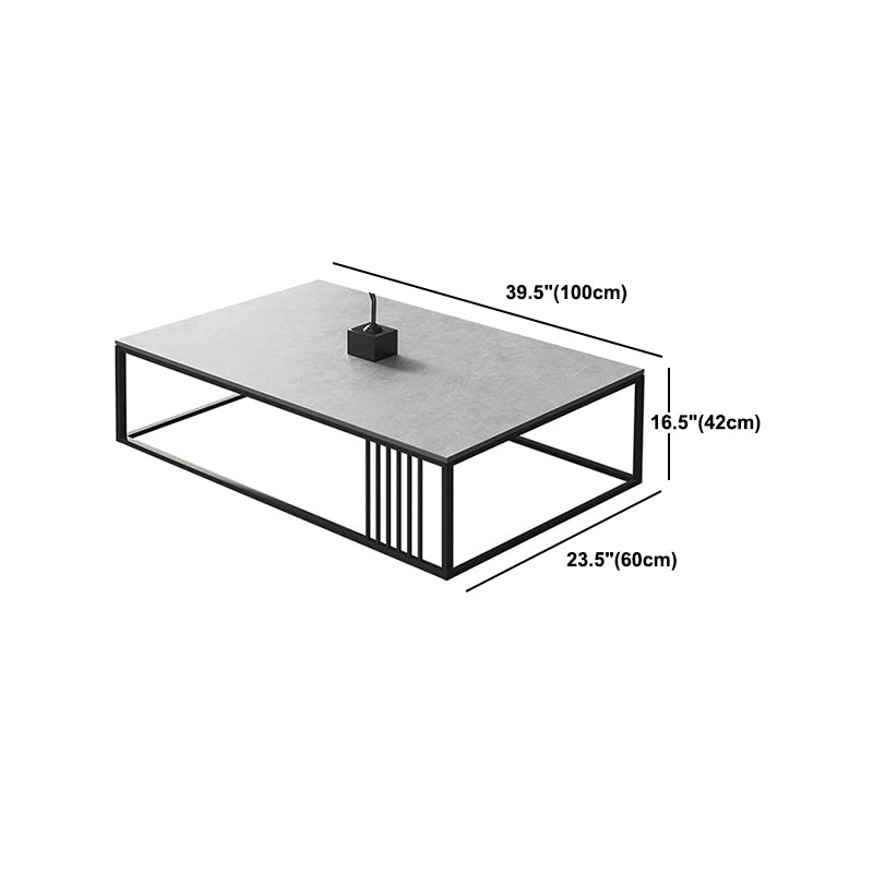 Slate Rectangular Coffee Table Frame 1 Coffee Table Minimalist