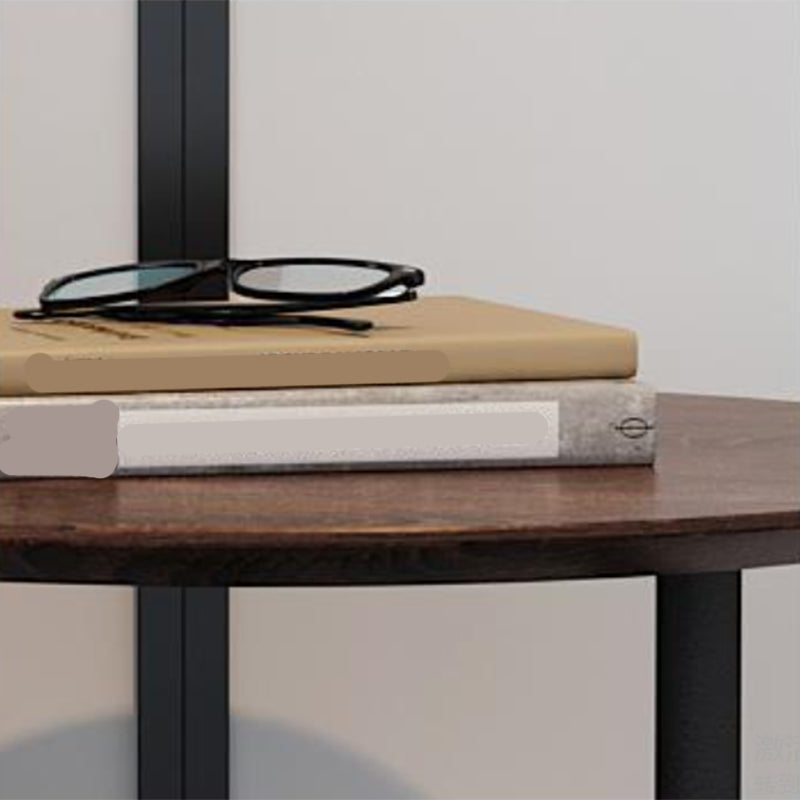 Modern Round Stone Pedestal Sofa Side Accent Table - Dia 19.69"