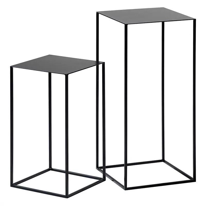 Contemporary Square Iron Side Table Simple Frame Sofa Side Table