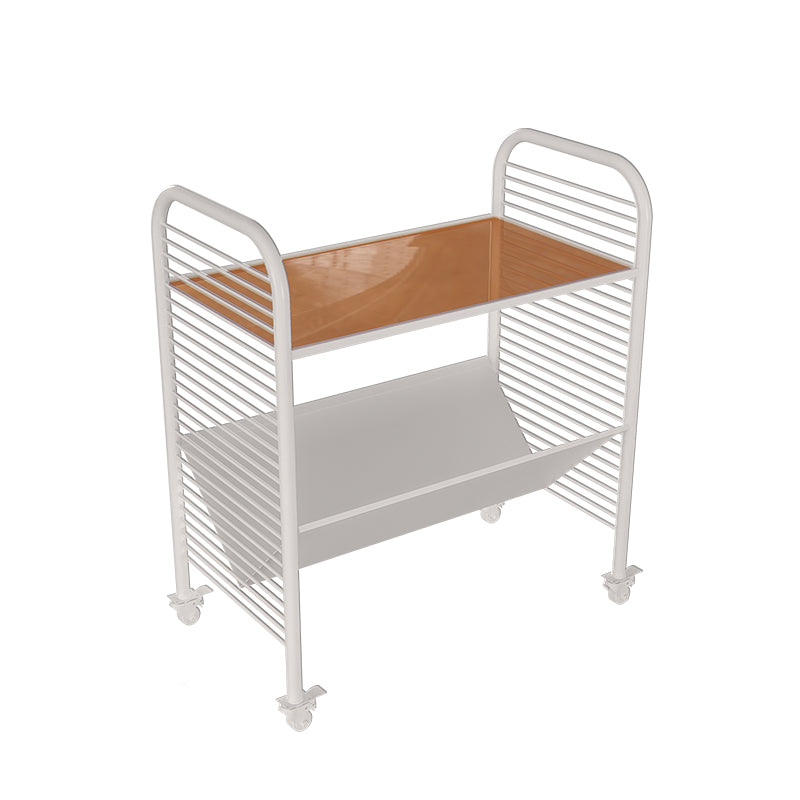 Contemporary 24" Tall Metal End Table Rectangular Side Table