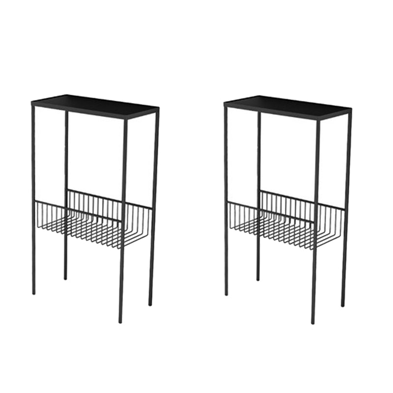Contemporary 27.6" Tall 4 Legs End Table Rectangular Side Table