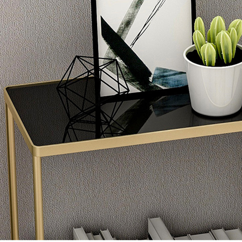 Contemporary 27.6" Tall 4 Legs End Table Rectangular Side Table