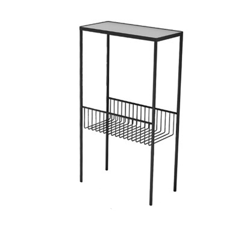 Contemporary 27.6" Tall 4 Legs End Table Rectangular Side Table