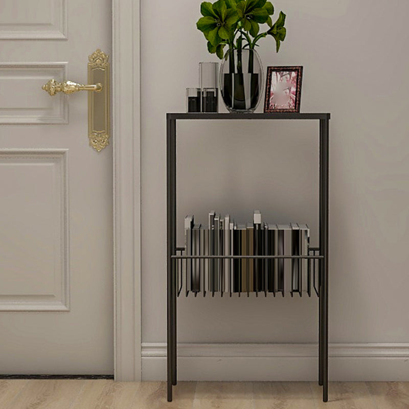 Contemporary 27.6" Tall 4 Legs End Table Rectangular Side Table