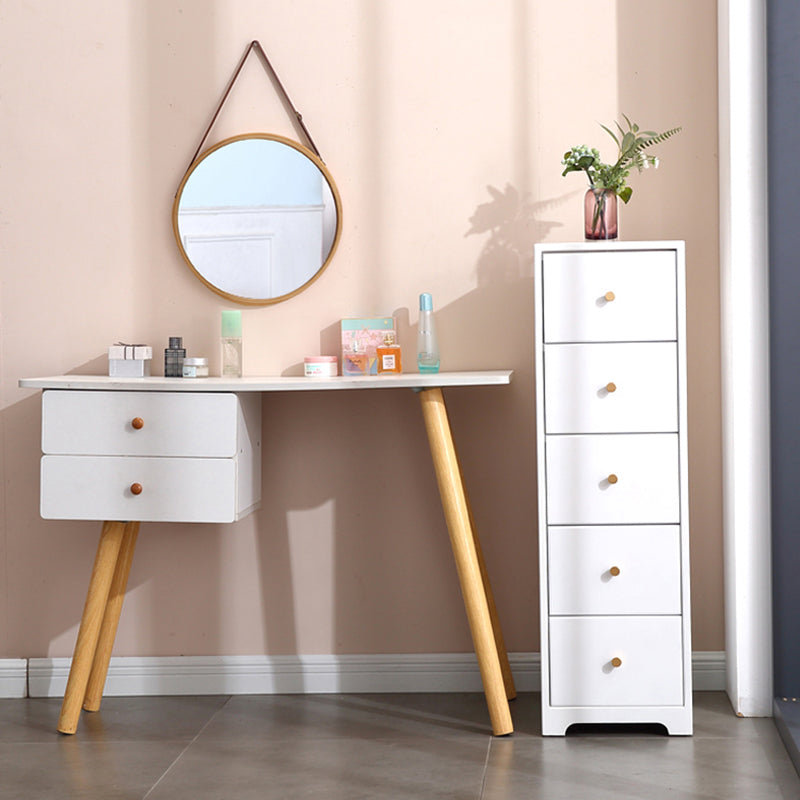 15.74" Wide Wood Accent Chest with Drawers Modern Lacquered Chest