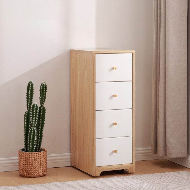 15.74" Wide Wood Accent Chest with Drawers Modern Lacquered Chest