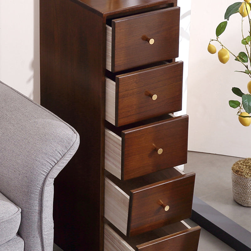 15.74" Wide Wood Accent Chest with Drawers Modern Lacquered Chest